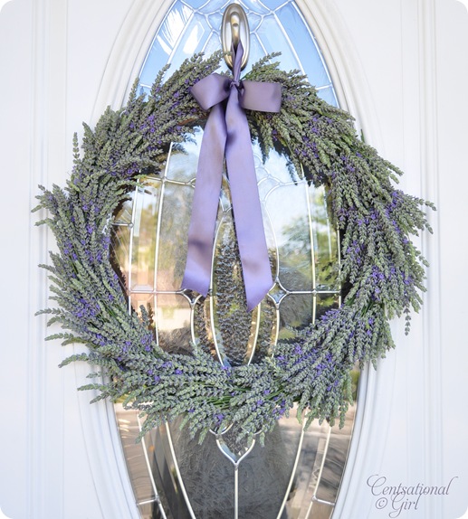 kates lavender front door wreath