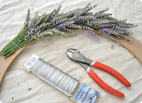 lavender wreath step 2