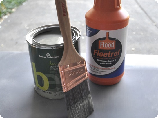 paintbrush and floetrol