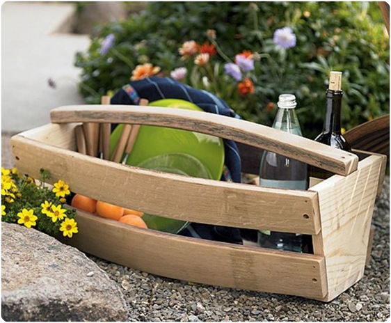 wine barrel basket