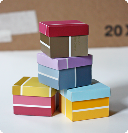 boxes from paint swatches howaboutorange