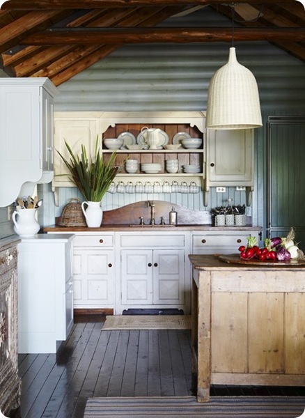 house and home rustic kitchen