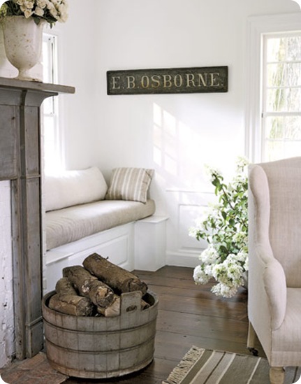 country living window seat