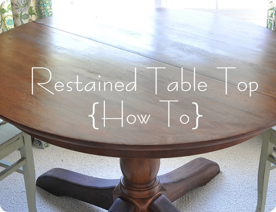 restained table top how to