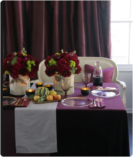 aubergine cranberry tabletop hgtv
