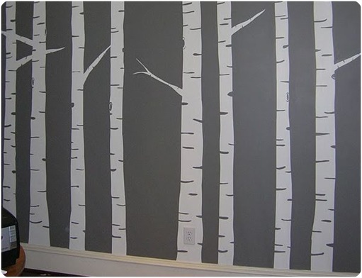 birch tree wall mural priss this