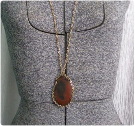 stone agate necklace craft