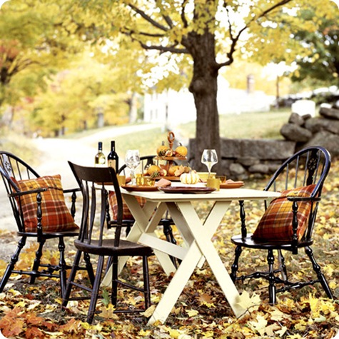 country home outdoor table