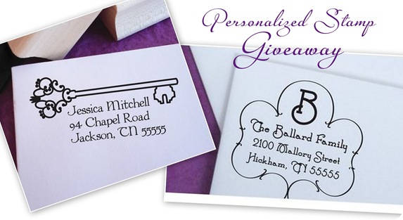 personalized stamp giveaway