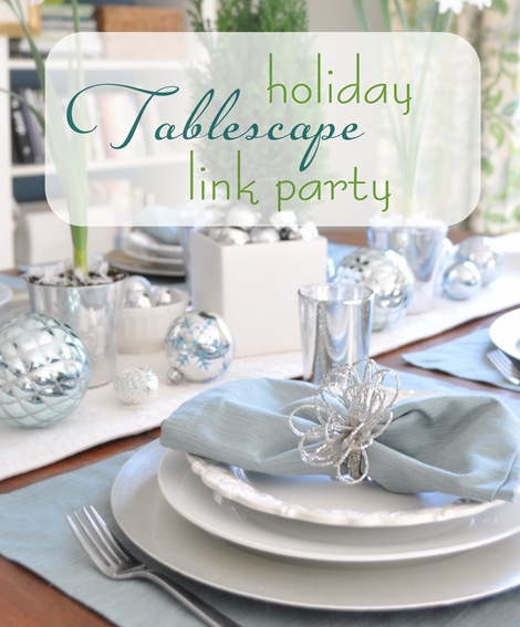 holiday tablescape link party