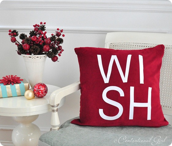 red wish pillow cg