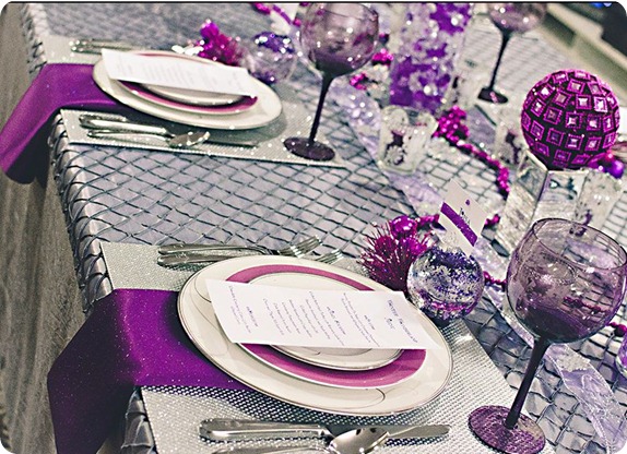 events that sparkle violet new years table