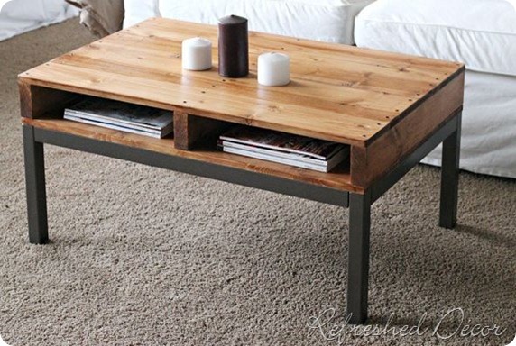 pallet coffee table refreshed decor