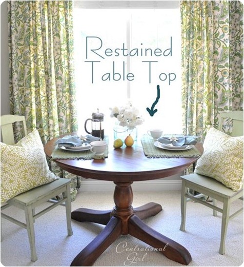 restained table