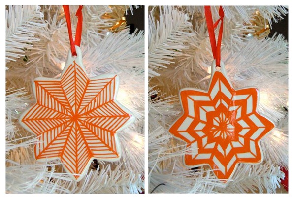 tangerine ornaments