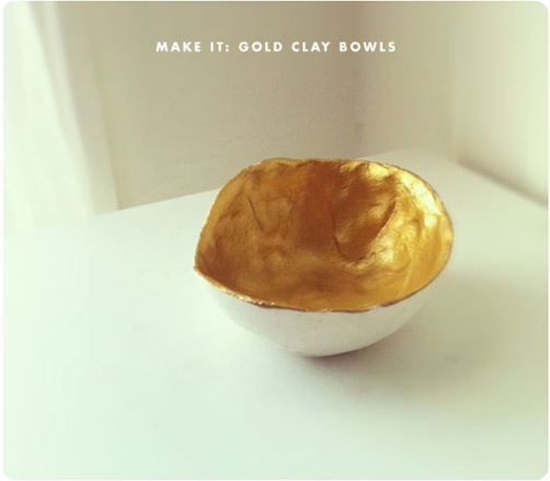 gold clay bowl