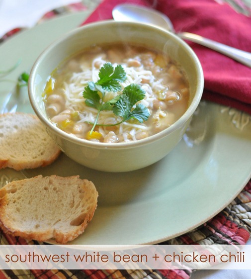 southwest white bean   chicken chili
