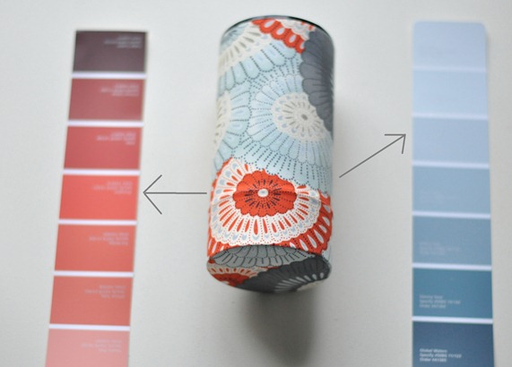 tea cannister paint swatches