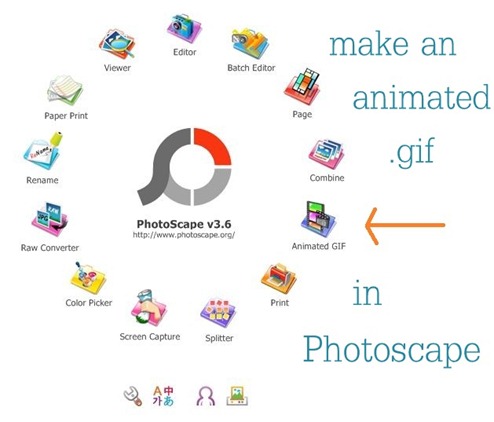 animated gif option in photoscape