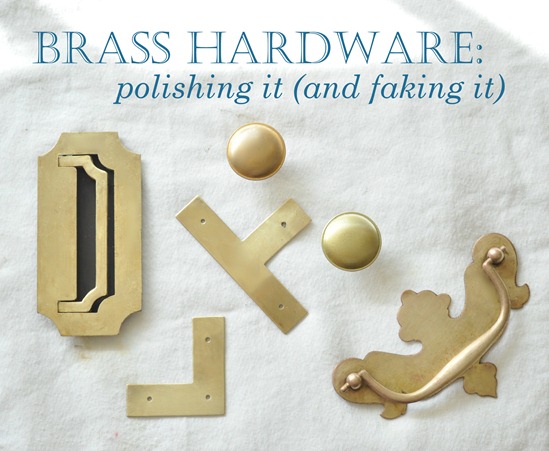 brass hardware polished and fake
