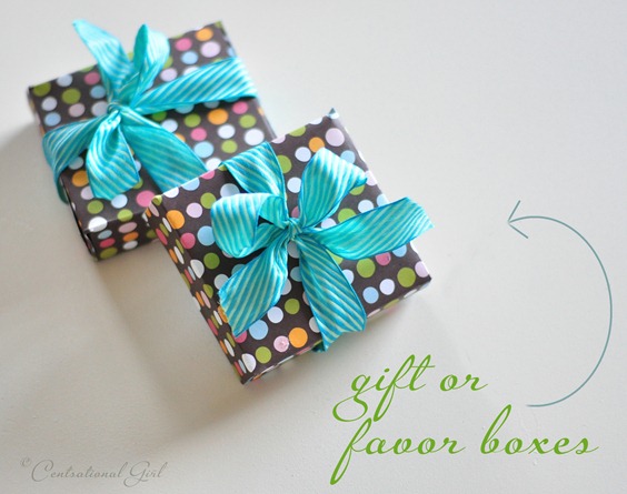 diy gift or favor boxes