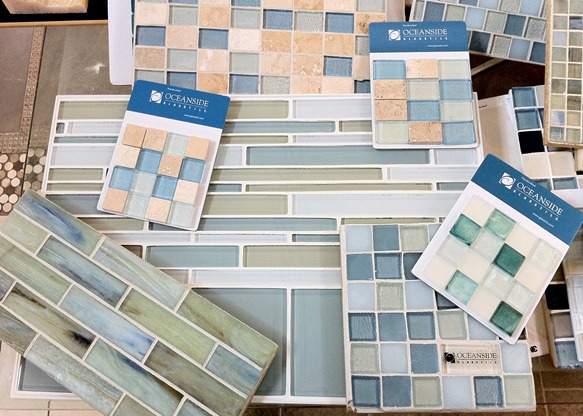 glass tile samples