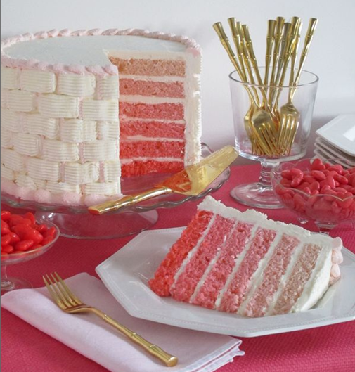 pink ombre cake eddie ross