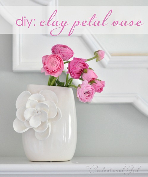 diy clay petal vase cg