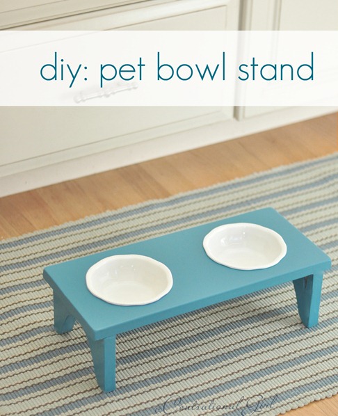 diy elevated pet bowl stand cg