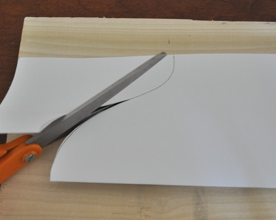 fold paper in half and cut
