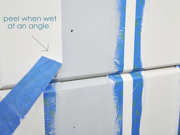 peel tape when wet