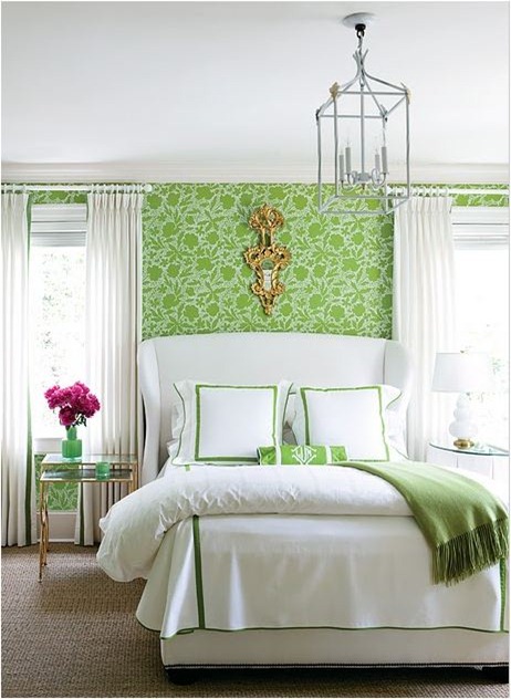 green floral wallpaper atlanta homes