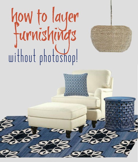how to digitally layer furnishings without photoshop