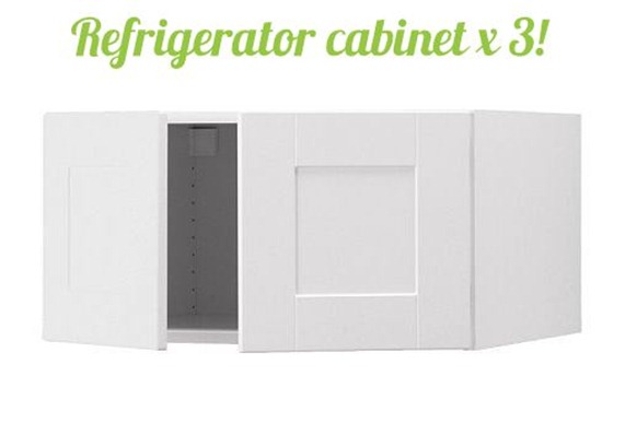ikea refridgerator cabinet