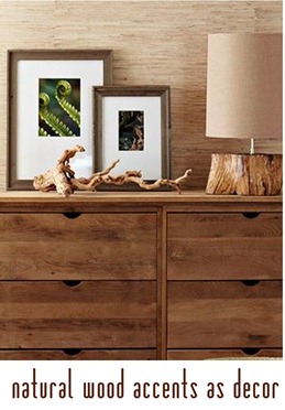 natural wood accents