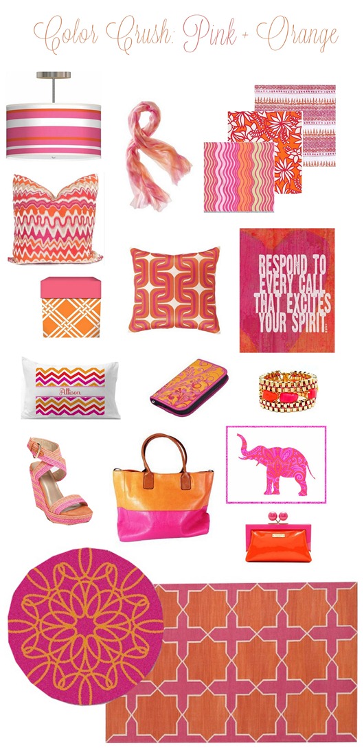 pink and orange color crush