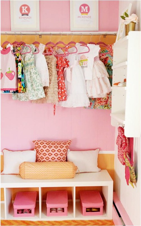 project nursery girls closet