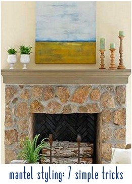 simple ways to style mantel