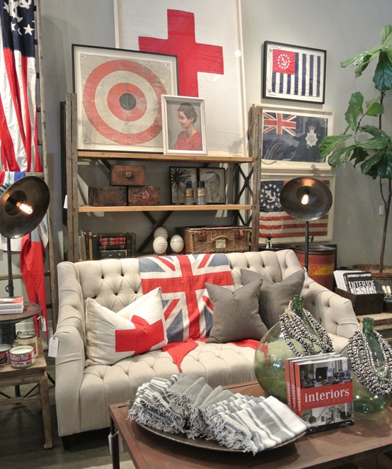 swiss and union jack flag pillows throws