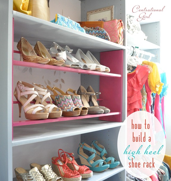 how to build a high heel shoe rack