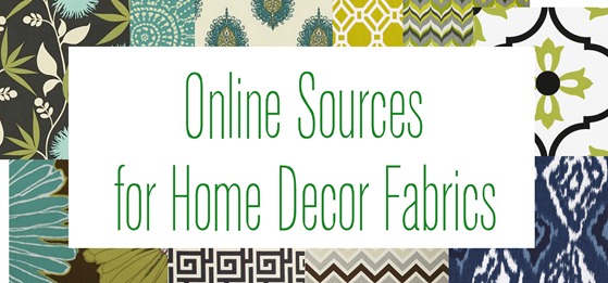 online sources for home decor fabric