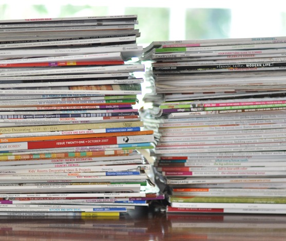 piles of magazine
