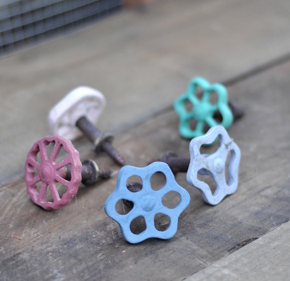 colorful faucet knobs