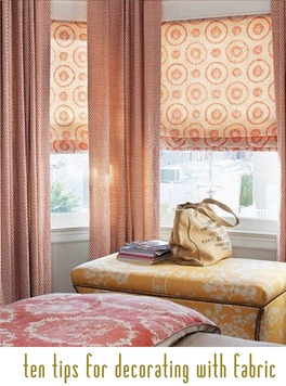 ten tips for decorating with fabric