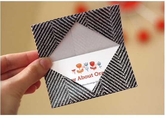 origami gift business card holder howaboutorange