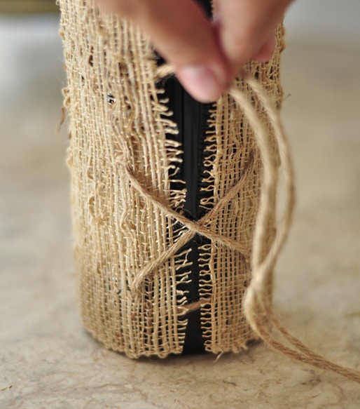 tie back with jute twine