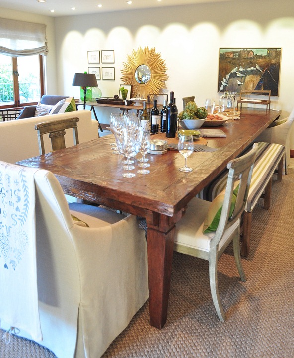 dining table in family room