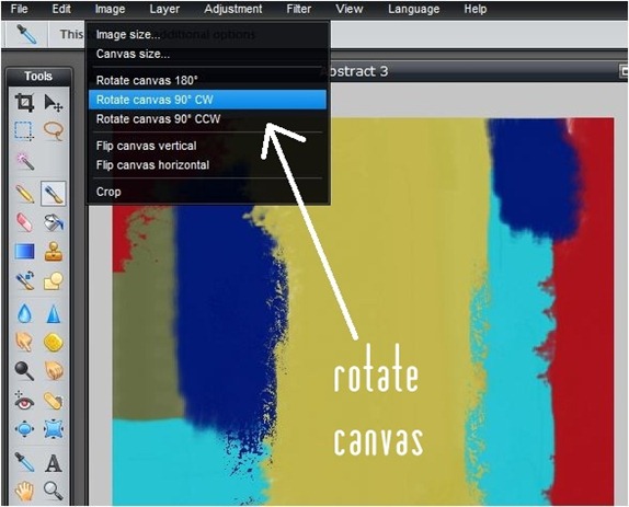 rotate canvas to use brushes at different angles