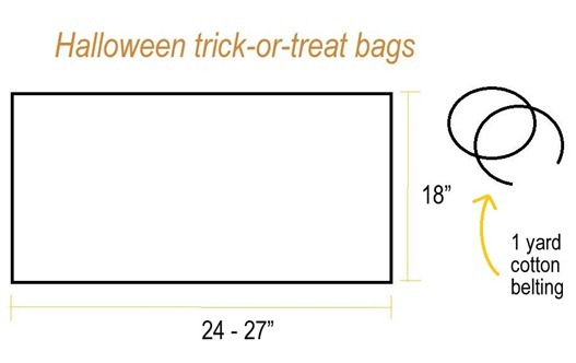 simple sew treat bags supplies