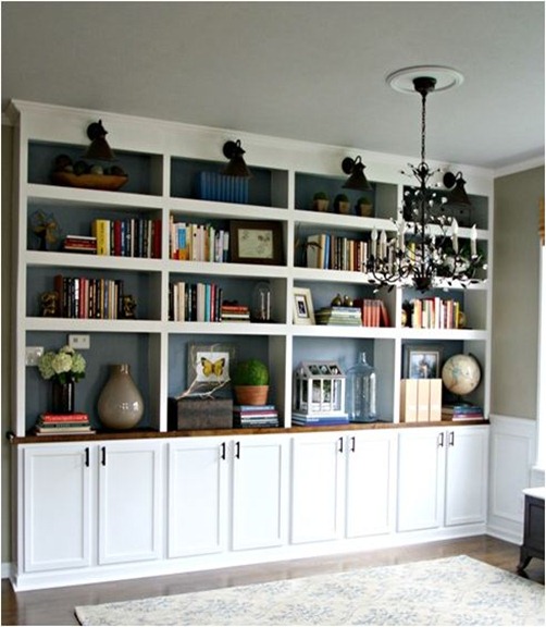 library built in bookcases thrifty decor chick